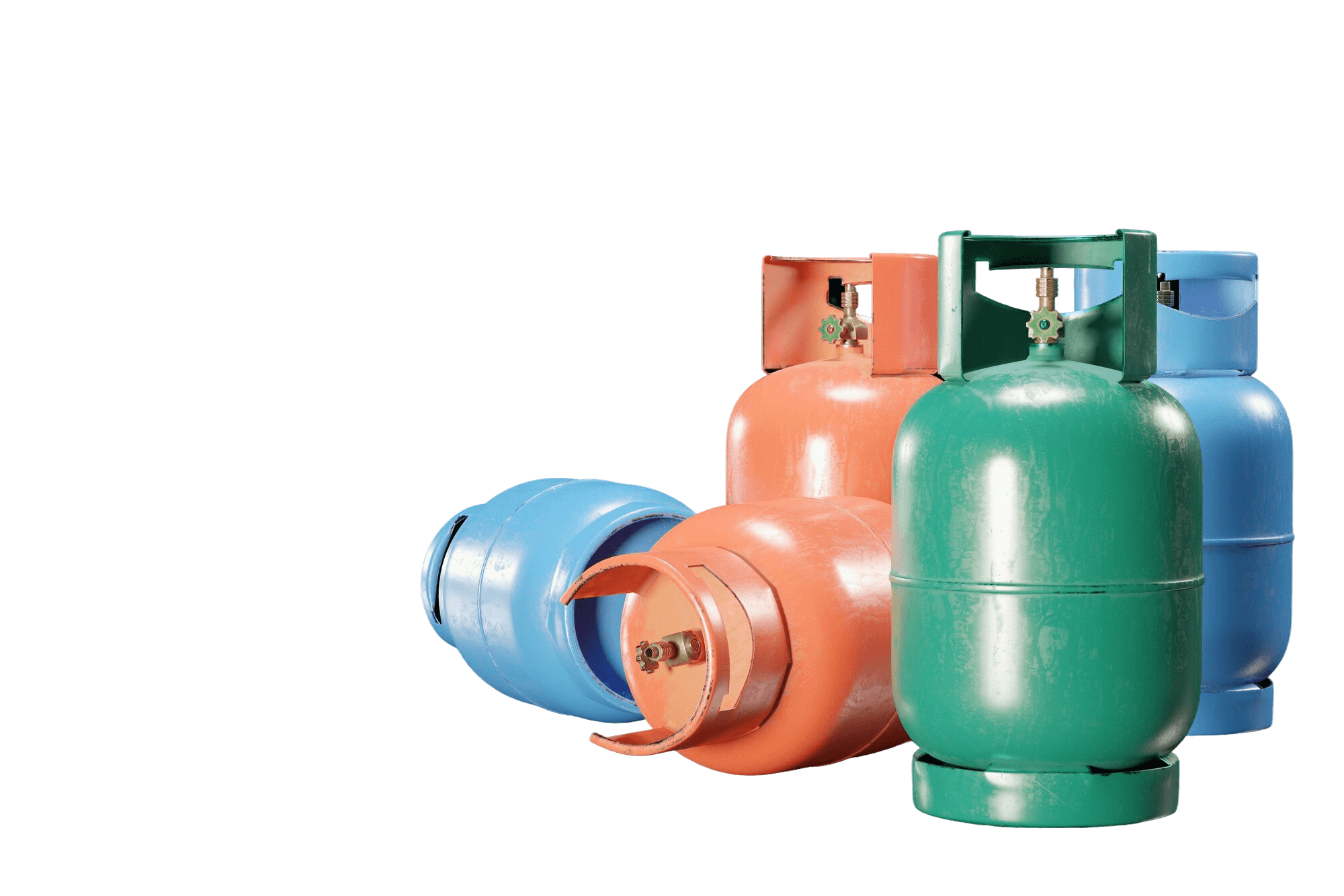 Propane tanks of various sizes available for walk-in refill at Aurora Home Hardware Building Centre.